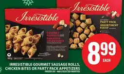 Food Basics IRRESISTIBLE GOURMET SAUSAGE ROLLS, CHICKEN BITES OR PARTY PACK APPETIZERS offer