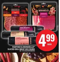 Food Basics FANTINO & MONDELLO SLICED DELI MEAT OR CHUBS offer