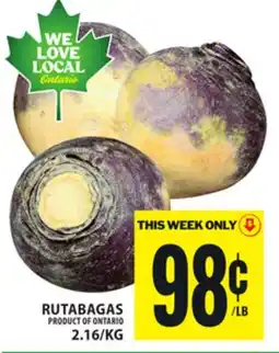 Food Basics RUTABAGAS offer
