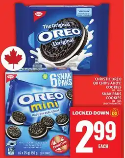 Food Basics CHRISTIE OREO OR CHIPS AHOY! COOKIES, SNAK PAKS COOKIES offer
