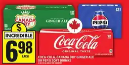 Food Basics COCA-COLA, CANADA DRY GINGER ALE OR PEPSI SOFT DRINKS offer