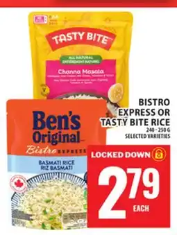 Food Basics BISTRO EXPRESS OR TASTY BITE RICE offer