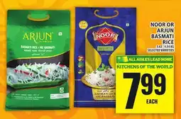 Food Basics NOOR OR ARJUN BASMATI RICE offer