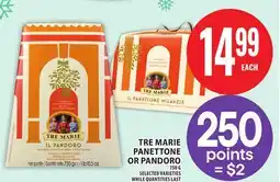 Food Basics TRE MARIE PANETTONE OR PANDORO offer