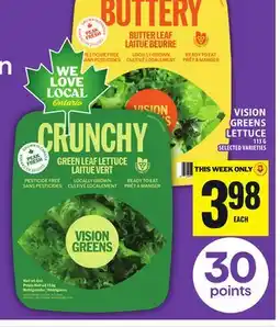 Food Basics VISION GREENS LETTUCE offer