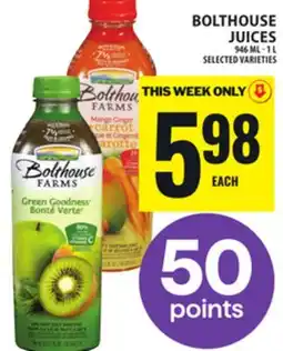 Food Basics BOLTHOUSE JUICES offer
