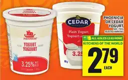 Food Basics PHOENICIA OR CEDAR YOGURT offer