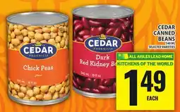 Food Basics CEDAR CANNED BEANS offer