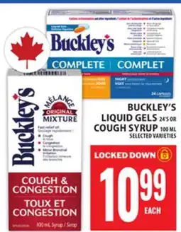 Food Basics BUCKLEY'S LIQUID GELS OR COUGH SYRUP offer