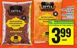 Food Basics DIVYA LENTILS OR BLACK CHICKPEAS offer
