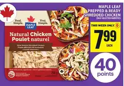 Food Basics MAPLE LEAF PREPPED & READY SHREDDED CHICKEN offer