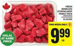 Food Basics FRESH BONELESS STEWING BEEF FAMILY PACK offer