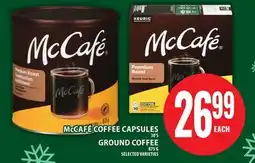 Food Basics McCAFÉ COFFEE CAPSULES OR GROUND COFFEE offer