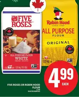 Food Basics FIVE ROSES OR ROBIN HOOD FLOUR offer