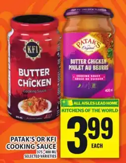 Food Basics PATAK'S OR KFI COOKING SAUCE offer
