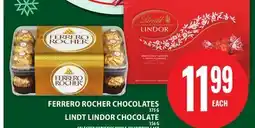 Food Basics FERRERO ROCHER CHOCOLATES OR LINDT LINDOR CHOCOLATE offer