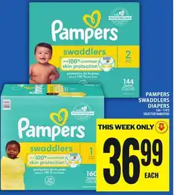 Food Basics PAMPERS SWADDLERS DIAPERS offer