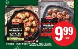 Food Basics IRRESISTIBLES FULLY COOKED MEATBALLS offer