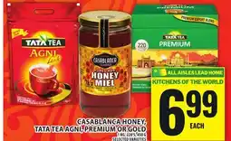Food Basics CASABLANCA HONEY, TATA TEA AGNI, PREMIUM OR GOLD offer
