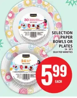 Food Basics SELECTION PAPER BOWLS OR PLATES offer