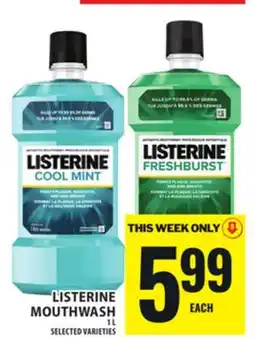 Food Basics LISTERINE MOUTHWASH offer