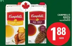 Food Basics CAMPBELL'S BROTH offer