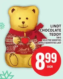 Food Basics LINDT CHOCOLATE TEDDY offer