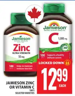 Food Basics JAMIESON ZINC OR VITAMIN C offer