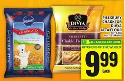 Food Basics PILLSBURY CHAKKI OR DIVYA ATTA FLOUR offer