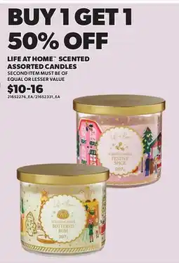 Loblaws LIFE AT HOME SCENTED ASSORTED CANDLES offer