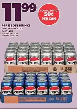 Loblaws PEPSI SOFT DRINKS, 24X355 ML offer