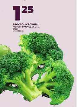 Loblaws BROCCOLI CROWNS offer