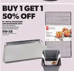 Loblaws PC METAL BAKEWARE AND BAKEWARE SETS offer