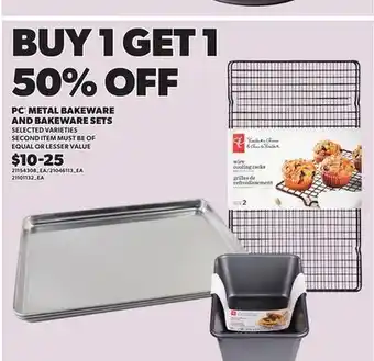 Loblaws PC METAL BAKEWARE AND BAKEWARE SETS offer