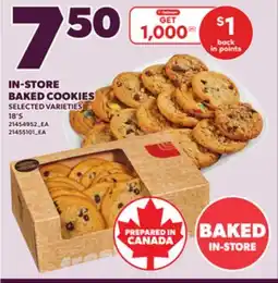 Loblaws IN-STORE BAKED COOKIES, 18'S offer