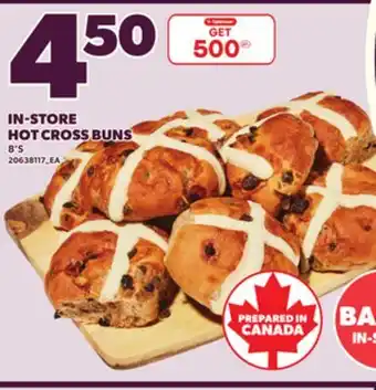Loblaws IN-STORE HOT CROSS BUNS, 8'S offer
