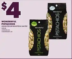 Loblaws WONDERFUL PISTACHIOS, 225 G offer