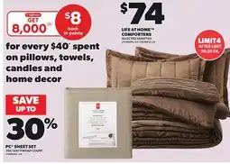 Loblaws LIFE AT HOME COMFORTERS offer