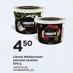 Loblaws LIBERTÉ MÉDITERRANÉE 500 g offer