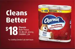 Loblaws CHARMIN BATH TISSUE, 12=48 roll, strong offer