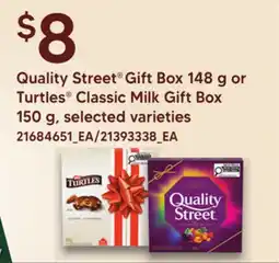 Loblaws QUALITY STREET GIFT BOX 148 G OR TURTLES CLASSIC MILK GIFT BOX 150 G offer