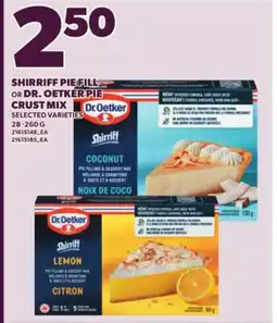 Loblaws SHIRRIFF PIE FILL OR DR. OETKER PIE CRUST MIX, 28 -260 G offer
