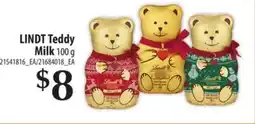 Loblaws LINDT TEDDY MILK 100 g offer