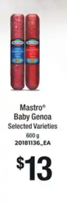 Loblaws MASTRO BABY GENOA, 600G offer