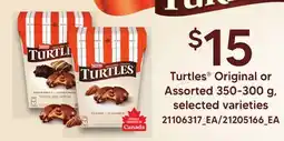 Loblaws TURTLES ORIGINAL OR ASSORTED 350-300 G offer