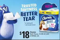 Loblaws CHARMIN BATH TISSUE, 12=48 ROLL, SOFT offer