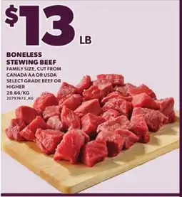 Loblaws BONELESS STEWING BEEF offer