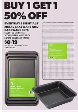 Loblaws EVERYDAY ESSENTIALS METAL BAKEWARE AND BAKEWARE SETS offer