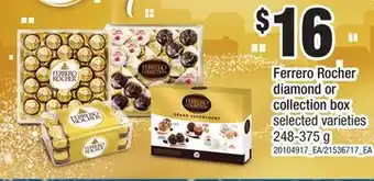 Loblaws FERRERO ROCHER DIAMOND OR COLLECTION BOX, 248-375 G offer