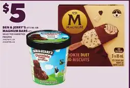 Loblaws BEN & JERRY'S, 473 ML OR MAGNUM BARS, 4'S offer